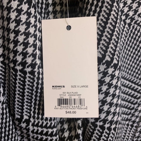 NWT Plaid Overal Dress - Picture 4 of 7